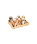 Suport compartimentat sticluțe condimente, bambus