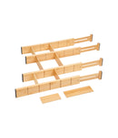 Organizatoare sertare ajustabile din bambus