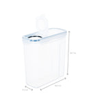 Set 4 recipiente etanșe depozitare cereale, capac turnare