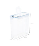 Set 2 recipiente etanșe depozitare cereale, capac turnare