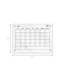 Set 2 planificatoare magnetice frigider, print negru