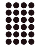 Set 2x24 etichete rotunde, negre, marker inclus