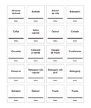 Set 4x20 etichete universale, albe, marker inclus