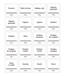 Set 4x20 etichete universale, albe, marker inclus