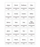 Set 2x20 etichete recipiente alimente uscate, albe, marker inclus