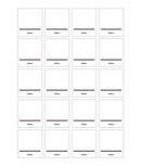 Set 2x20 etichete recipiente alimente uscate, albe, marker inclus