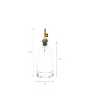 Set 2 sticle ulei și oțet, cu picurător, rotunde