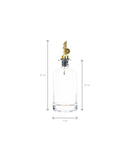 Set 4 sticle ulei și oțet, cu picurător, rotunde