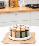 Set 18 sticluțe condimente, capac bambus