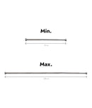 Bară perdele duș DualDrape, telescopică, inox