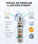 Cap de duș PureFlow, filtrare în 7 etape, rezerve pentru 360 zile incluse