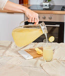 Carafă apă din sticlă, filtru inox, 2.6 L