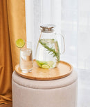 Carafă apă din sticlă, filtru inox, 2.6 L
