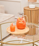 Carafă apă din sticlă, filtru inox, 2.6 L