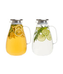 Set 2 carafe apă din sticlă, filtru inox, 2.6 L