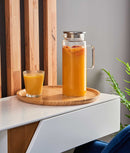 Set 2 carafe apă din sticlă, filtru inox, 1.6 L