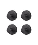 Set cârlige inteligente inox, montare fixă & ușoară, negru mat