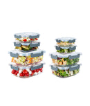 Set 8 caserole etanșe din sticlă pentru mâncare