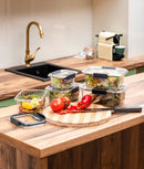 Set 16 caserole etanșe din plastic pentru mâncare