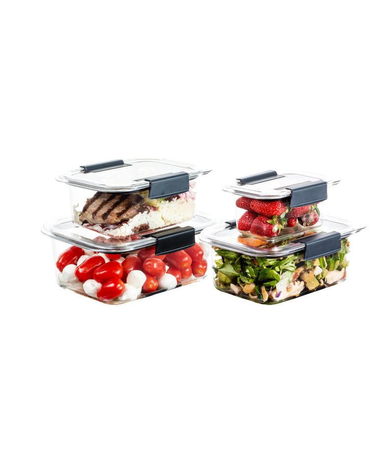 Set 4 caserole etanșe din plastic pentru mâncare