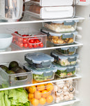 Set 10 caserole etanșe din sticlă pentru mâncare, L + XL