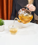 Ceainic clasic, sticlă, filtru inox detașabil, 1L