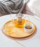 Ceainic clasic, sticlă, filtru inox detașabil, 1L