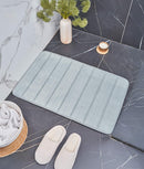 Covoraș cu spumă cu memorie, super-absorbant, pentru baie, gri