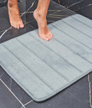 Covoraș cu spumă cu memorie, super-absorbant, pentru baie, gri