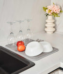 Covoraș uscare vase, super absorbant, microfibră, gri