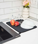 Covoraș uscare vase, super absorbant, microfibră, negru