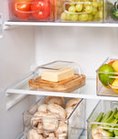 Recipient unt din sticlă cu tavă bambus