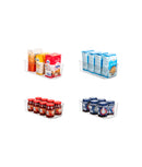 Set 4 cutii depozitare cămară, medii