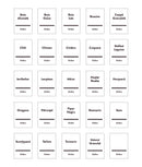 Set 4x24 etichete sticluțe condimente, albe, marker inclus