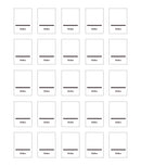 Set 4x24 etichete sticluțe condimente, albe, marker inclus