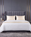 Set 2 fețe de pernă, satin, Tencel™ Lyocell, 50 x 70 cm, bej