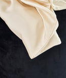 Set 2 fețe de pernă, satin, Tencel™ Lyocell, 50 x 70 cm, bej