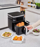 Friteuză cu aer cald, inox, 2 elemente încălzire, 7L, 2000W, Air Fryer Pro 7