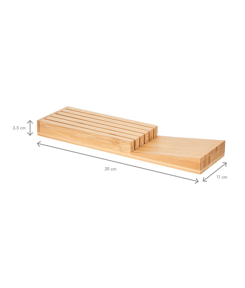 Organizator cuțite bambus