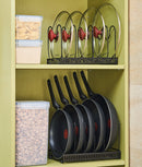 Organizator extensibil tigăi, capace vase