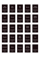 Set 98 etichete condimente, negre, scris gri