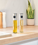 Set 2 pulverizatoare ulei și oțet, sticlă, capac inox