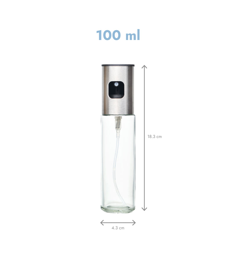 Set 4 pulverizatoare ulei și oțet, sticlă, capac inox