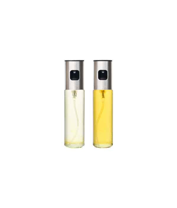 Set 2 pulverizatoare ulei și oțet, sticlă, capac inox