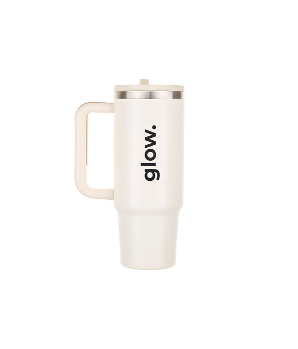 Recipient termoizolant, inox, capac cu pai flip-top, crem