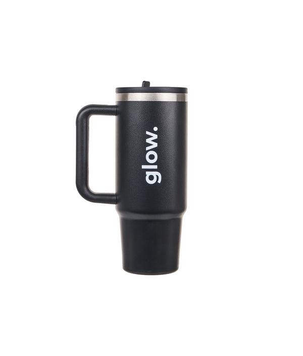 Recipient termoizolant, inox, capac cu pai flip-top, negru