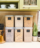 Set 4 recipiente etanșe alimente XXL, 6.5l