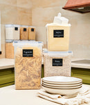 Set 4 recipiente etanșe alimente XXL, 6.5l