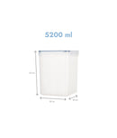 Set 4 recipiente etanșe alimente XXL, 5.2l