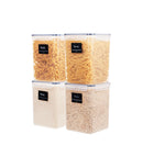 Set 4 recipiente etanșe alimente XXL, 5.2l